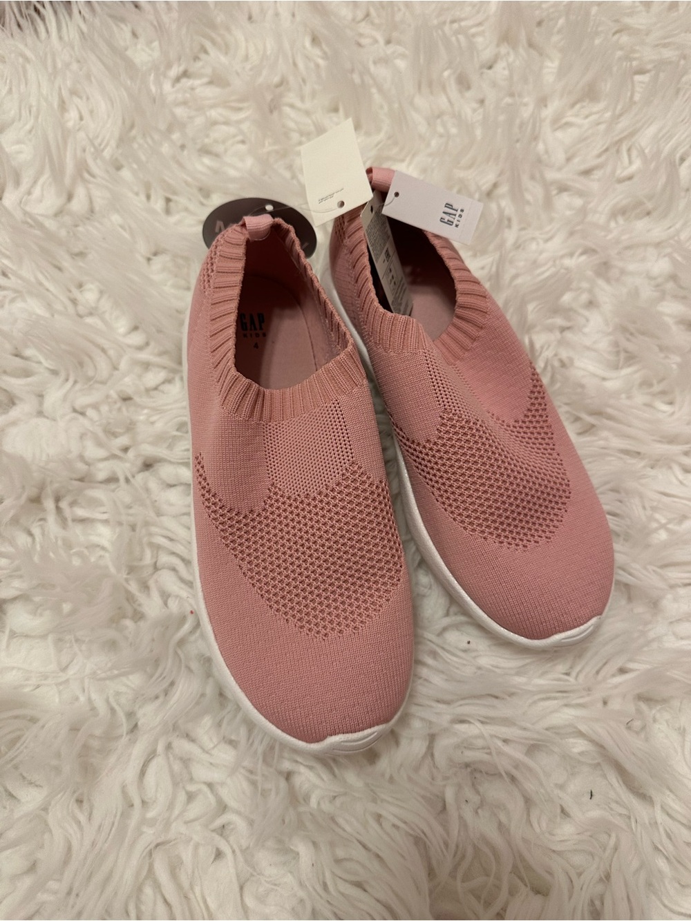 GAP Blush Pink Knit Slip-On Shoes NWT